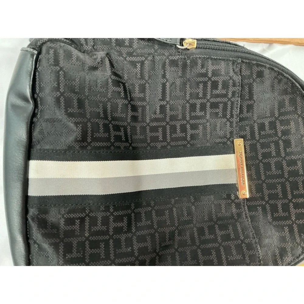 Tommy Hilfiger Logo Black Backpack 12